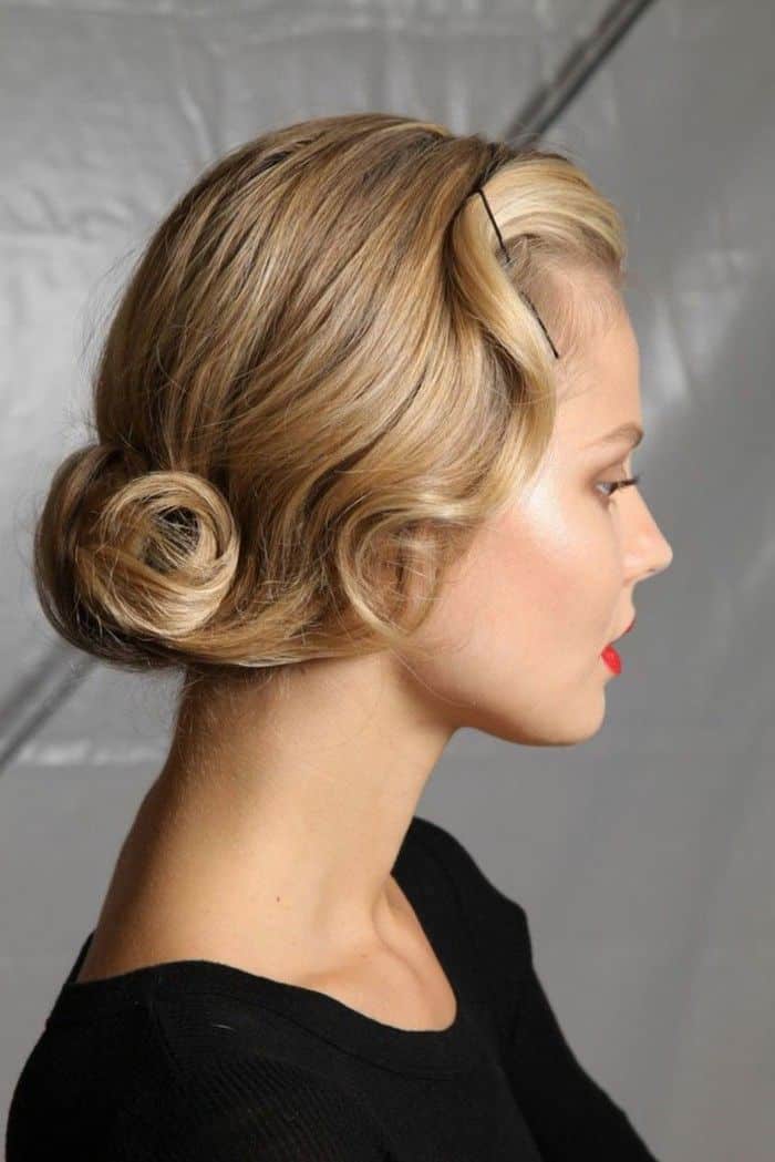 chignon cranté