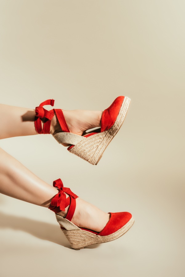 espadrilles chic rouge 