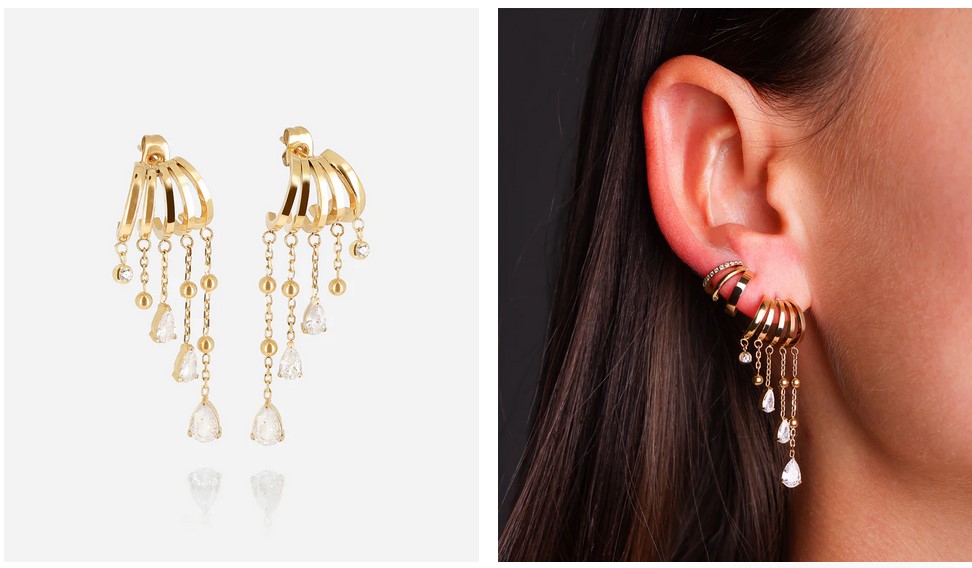 boucle créoles illusion piercing zag bijoux